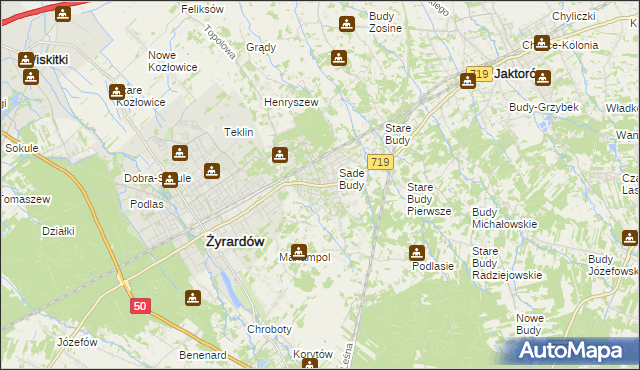 mapa Międzyborów, Międzyborów na mapie Targeo