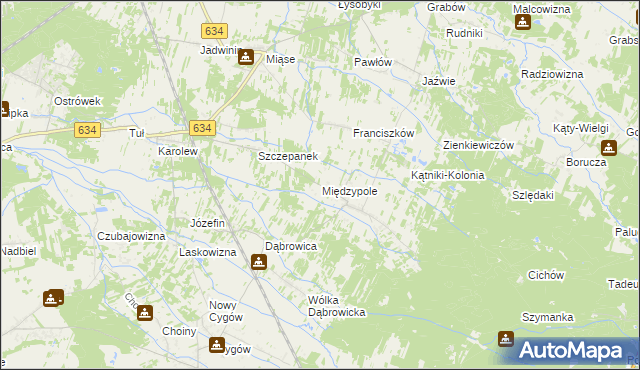 mapa Międzypole, Międzypole na mapie Targeo