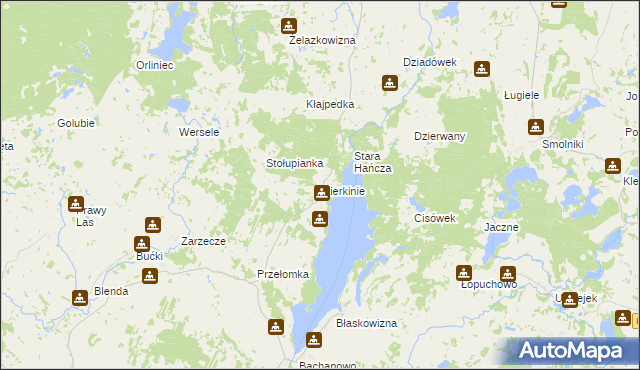 mapa Mierkinie, Mierkinie na mapie Targeo