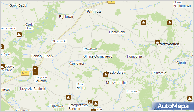 mapa Mieszki-Leśniki, Mieszki-Leśniki na mapie Targeo