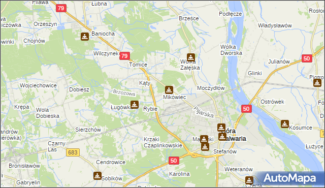 mapa Mikówiec, Mikówiec na mapie Targeo