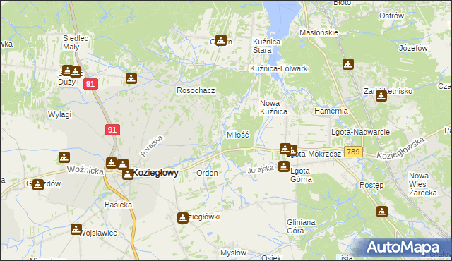 mapa Miłość, Miłość na mapie Targeo