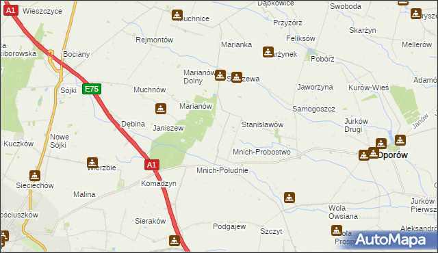 mapa Mnich-Kolonia, Mnich-Kolonia na mapie Targeo