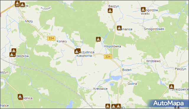 mapa Moczydlnica Dworska, Moczydlnica Dworska na mapie Targeo