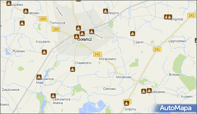 mapa Morakówko, Morakówko na mapie Targeo