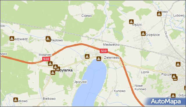 mapa Morzyczyn gmina Kobylanka, Morzyczyn gmina Kobylanka na mapie Targeo