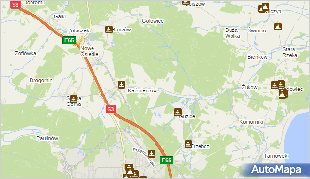 mapa Moskorzyn gmina Polkowice, Moskorzyn gmina Polkowice na mapie Targeo