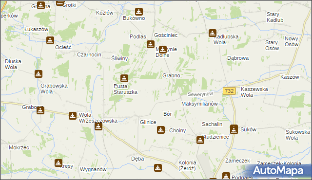 mapa Mścichów, Mścichów na mapie Targeo