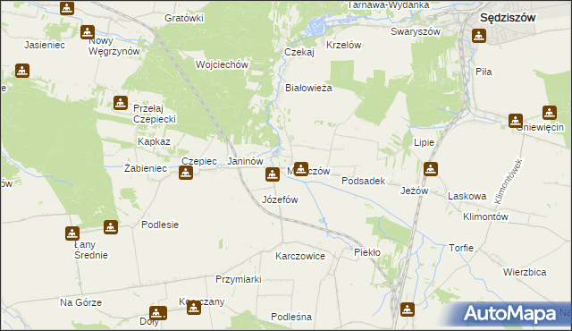 mapa Mstyczów, Mstyczów na mapie Targeo