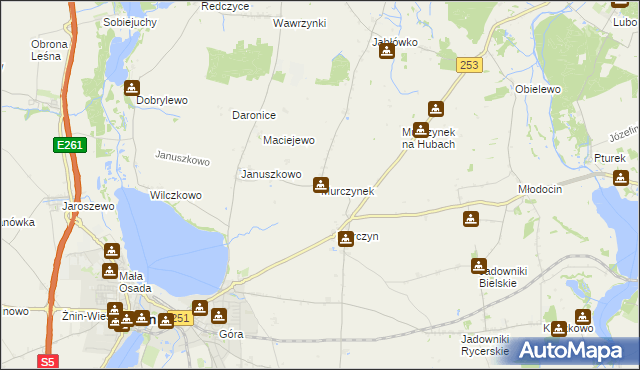 mapa Murczynek, Murczynek na mapie Targeo