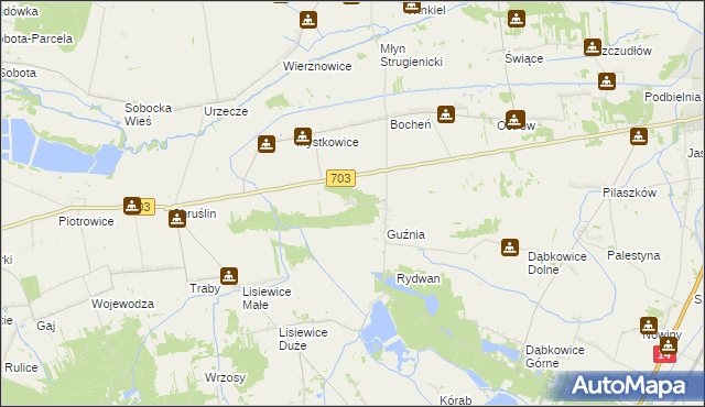 mapa Mystkowice Małe, Mystkowice Małe na mapie Targeo