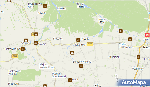 mapa Nasutów, Nasutów na mapie Targeo