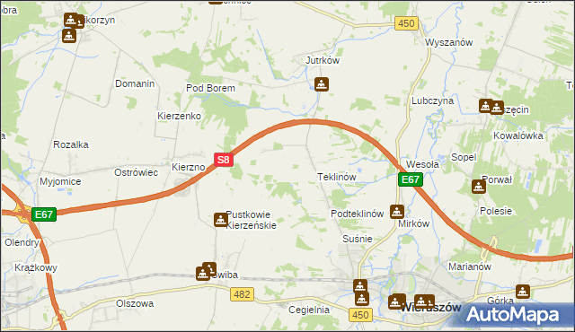 mapa Nawrotów, Nawrotów na mapie Targeo