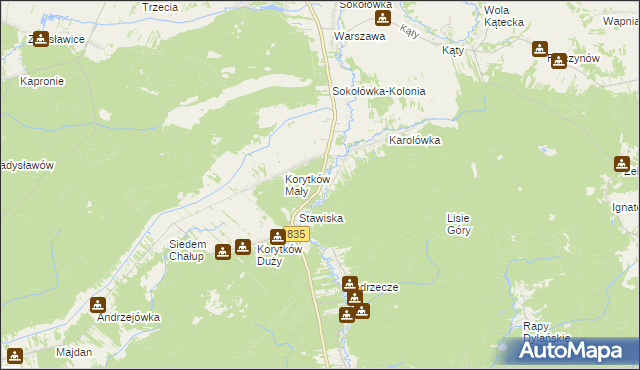 mapa Niemirów gmina Frampol, Niemirów gmina Frampol na mapie Targeo