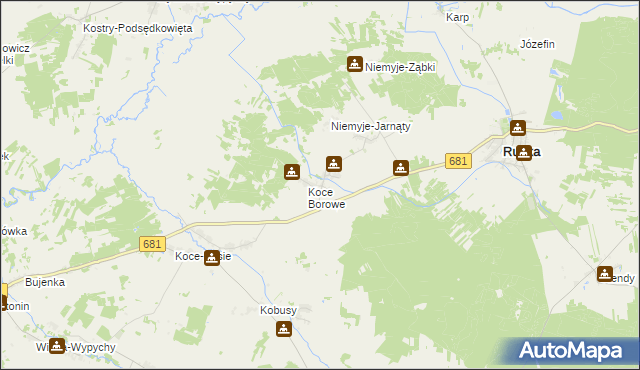 mapa Niemyje Stare, Niemyje Stare na mapie Targeo