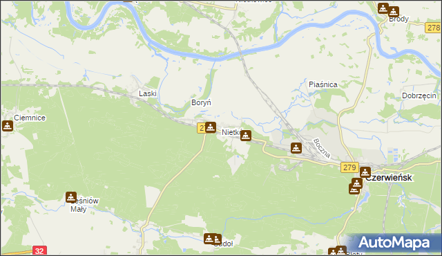 mapa Nietków, Nietków na mapie Targeo