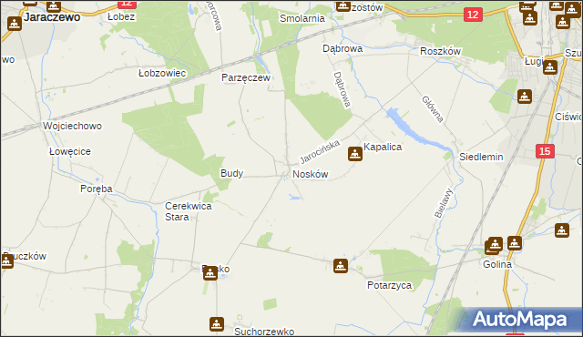 mapa Nosków, Nosków na mapie Targeo