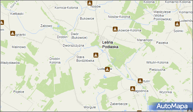 mapa Nowa Bordziłówka, Nowa Bordziłówka na mapie Targeo