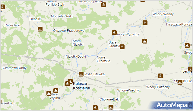 mapa Nowe Grodzkie, Nowe Grodzkie na mapie Targeo