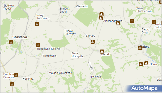 mapa Nowe Moczydła, Nowe Moczydła na mapie Targeo