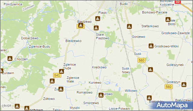 mapa Nowe Piastowo, Nowe Piastowo na mapie Targeo