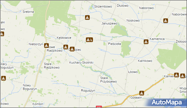 mapa Nowe Przybojewo, Nowe Przybojewo na mapie Targeo