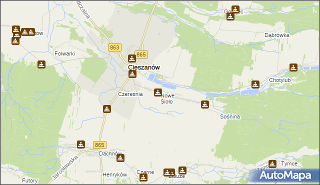 mapa Nowe Sioło, Nowe Sioło na mapie Targeo