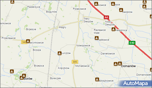 mapa Nowojowice, Nowojowice na mapie Targeo