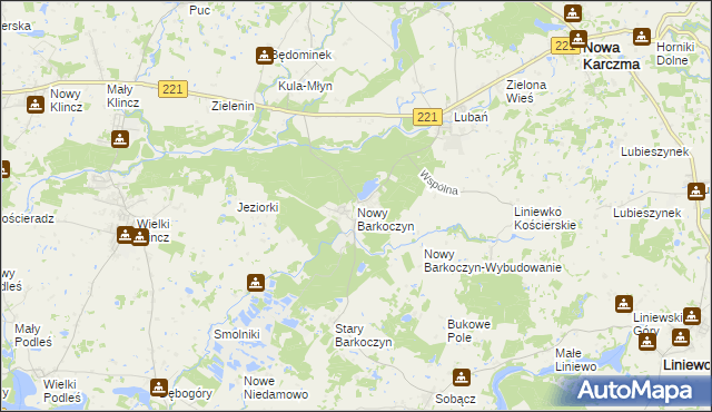 mapa Nowy Barkoczyn, Nowy Barkoczyn na mapie Targeo