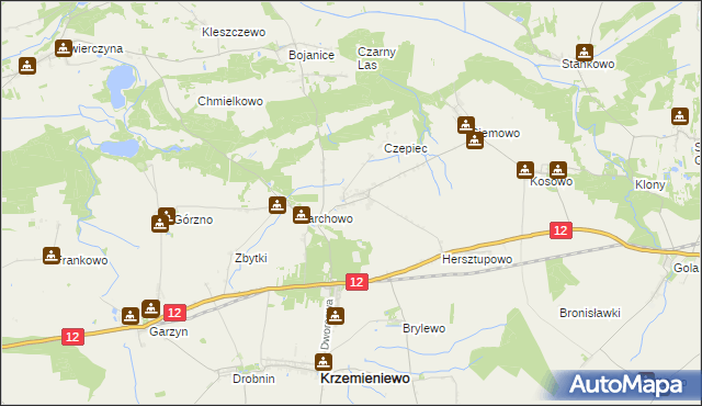 mapa Nowy Belęcin, Nowy Belęcin na mapie Targeo