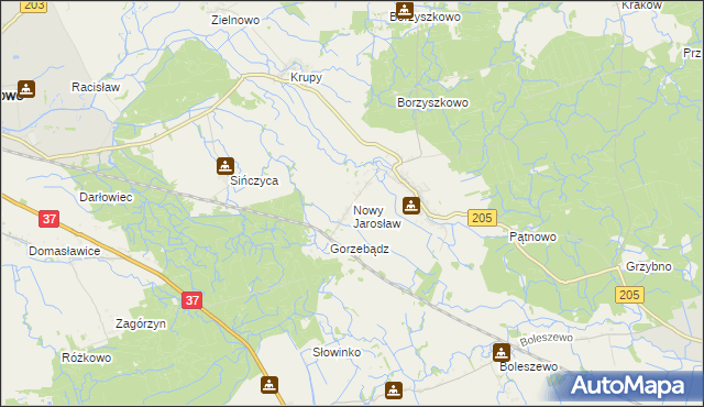 mapa Nowy Jarosław, Nowy Jarosław na mapie Targeo