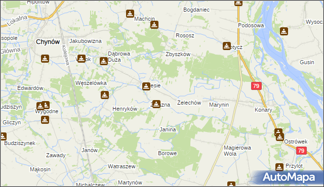 mapa Nowy Żelechów, Nowy Żelechów na mapie Targeo