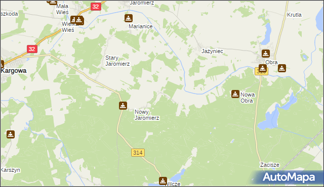 mapa Obra Dolna, Obra Dolna na mapie Targeo