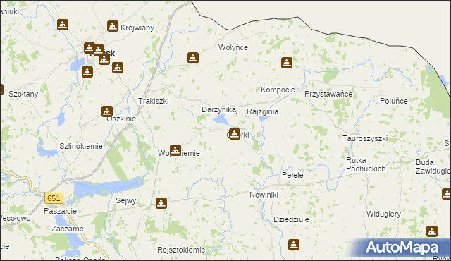 mapa Ogórki, Ogórki na mapie Targeo