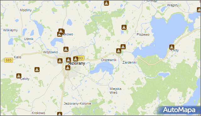 mapa Olszewnik, Olszewnik na mapie Targeo