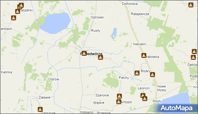 mapa Opole gmina Podedwórze, Opole gmina Podedwórze na mapie Targeo