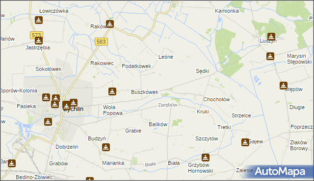 mapa Orątki Dolne, Orątki Dolne na mapie Targeo