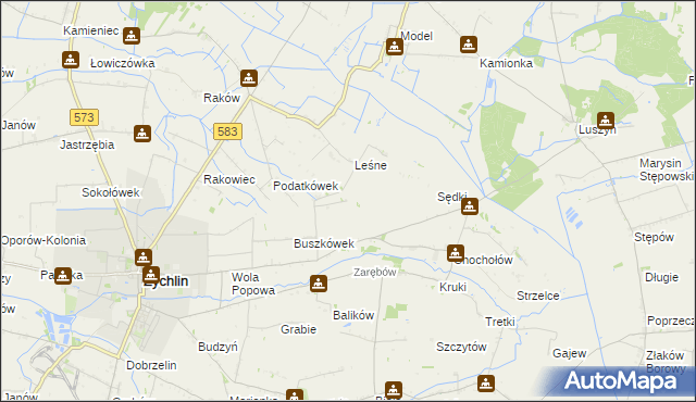 mapa Orątki Górne, Orątki Górne na mapie Targeo