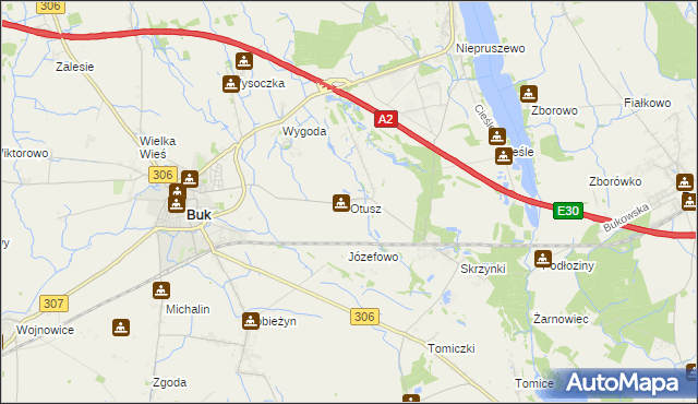 mapa Otusz, Otusz na mapie Targeo