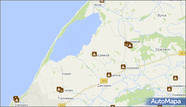 mapa Palczewice, Palczewice na mapie Targeo