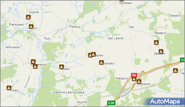 mapa Pałowo, Pałowo na mapie Targeo