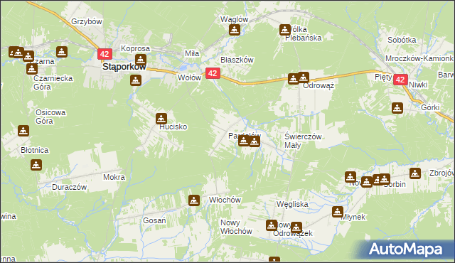 mapa Pardołów, Pardołów na mapie Targeo