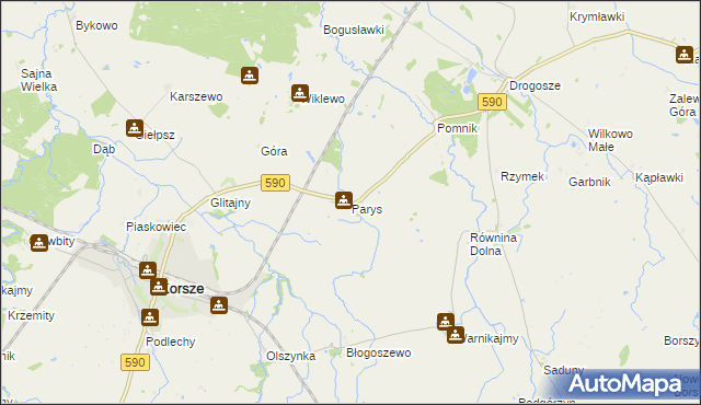 mapa Parys, Parys na mapie Targeo