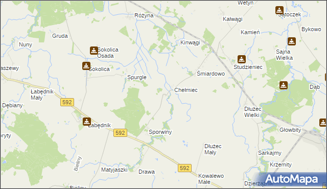 mapa Pasławki, Pasławki na mapie Targeo