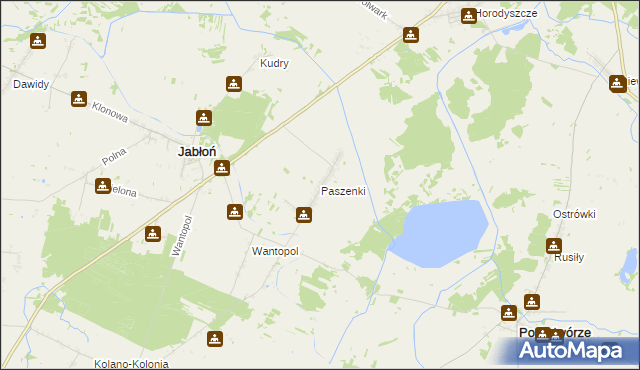 mapa Paszenki, Paszenki na mapie Targeo