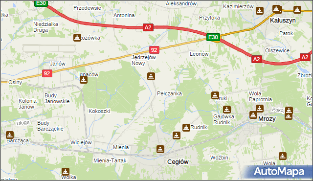 mapa Pełczanka, Pełczanka na mapie Targeo