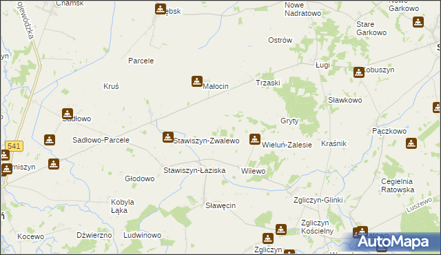 mapa Pełki, Pełki na mapie Targeo