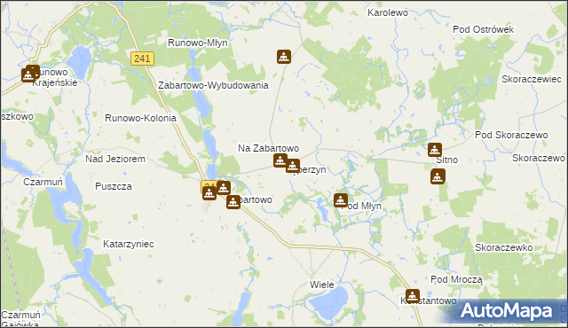 mapa Pęperzyn, Pęperzyn na mapie Targeo