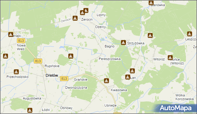 mapa Pereszczówka, Pereszczówka na mapie Targeo