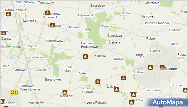 mapa Pieczew, Pieczew na mapie Targeo